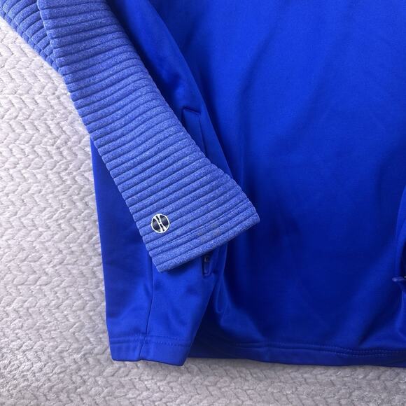 Polaris Snowmobile Thick Outside 1/4 Quarter-zip Pull Over Fleece Men's Large - Picture 5 of 15
